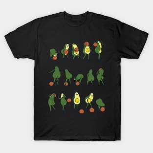 DBall over the shoulder with Avocado T-Shirt